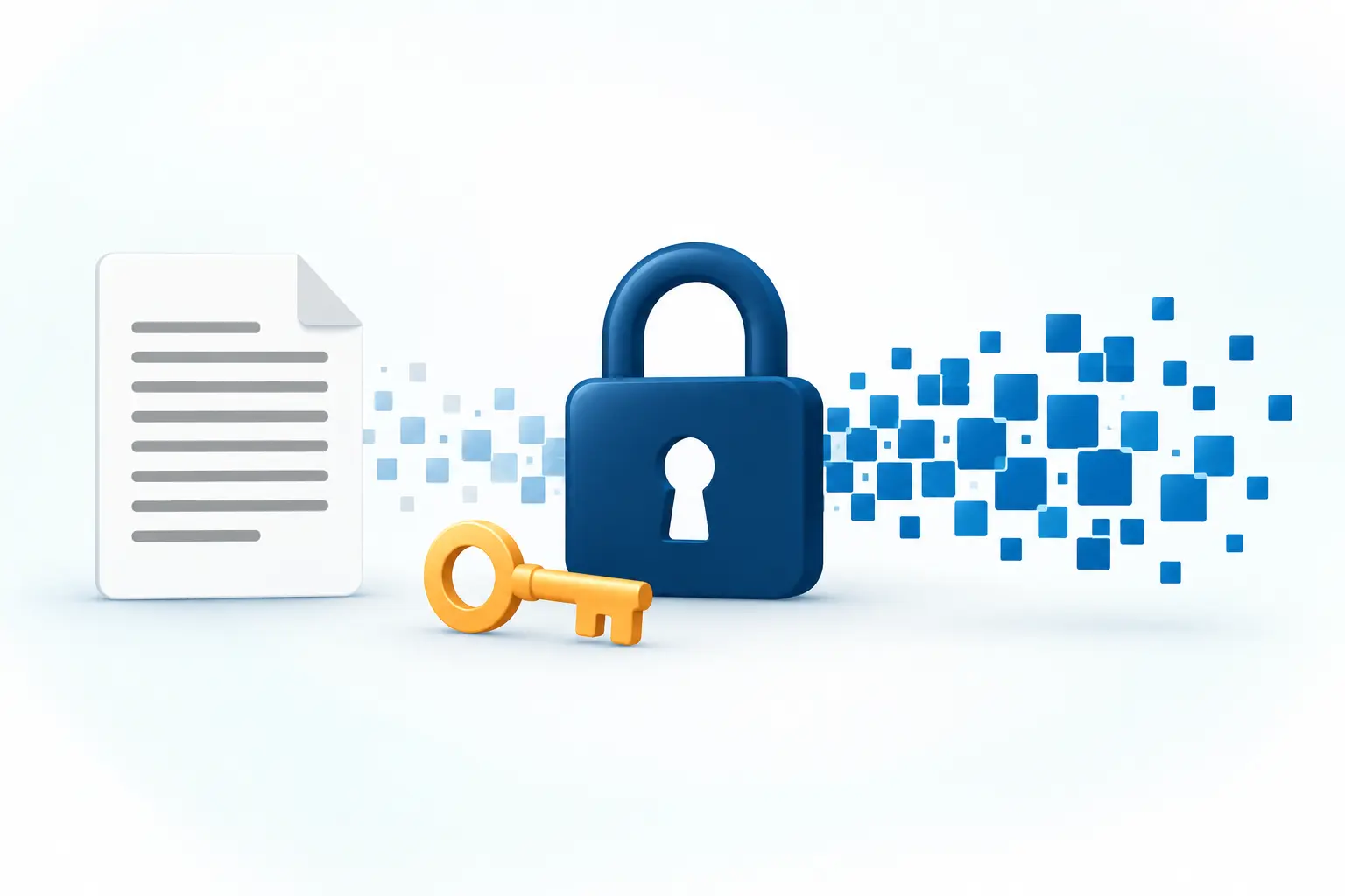 Document Encryption with Digital Lock